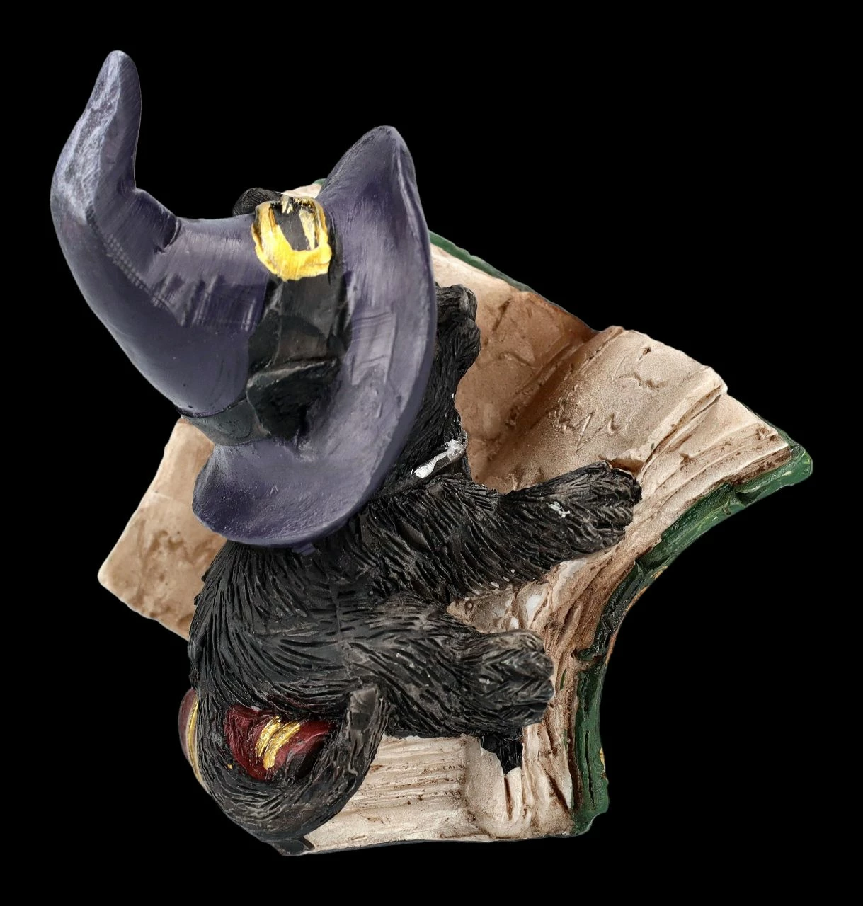 Katzen Figur Mit Zauberbuch - Kitty's Grimoire Grün 7 Katzen Figur Mit Zauberbuch - Kitty's Grimoire Grün – Bild 5