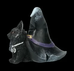 Katzen Figur Mit Hexenhut - Prue -FIGUREN Verkäufe 2D FS24122 Katzen Figur mit Hexenhut Prue 2 1280x1280
