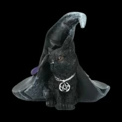 Katzen Figur Mit Hexenhut - Prue -FIGUREN Verkäufe 2D FS24122 Katzen Figur mit Hexenhut Prue 6 1280x1280