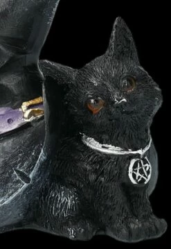 Katzen Figur Mit Hexenhut - Prue -FIGUREN Verkäufe 2D FS24122 Katzen Figur mit Hexenhut Prue 7 1280x1280