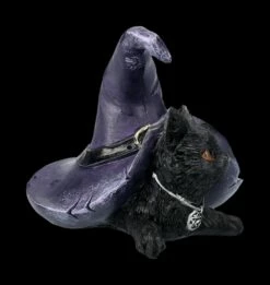 Katzen Figur Mit Hexenhut - Piper -FIGUREN Verkäufe 2D FS24123 Katzen Figur mit Hexenhut Piper 5 1280x1280