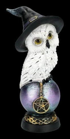 Schneeeulen Figur Mit Zauberhut Links