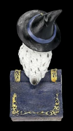 Schneeeulen Figur Mit Zauberbuch - Blau -FIGUREN Verkäufe 2D FS24128 Schneeeulen Figur mit Zauberbuch blau 3 1280x1280