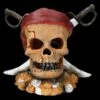 Aquarium Figur - Totenkopf Pirat Mit Säbeln