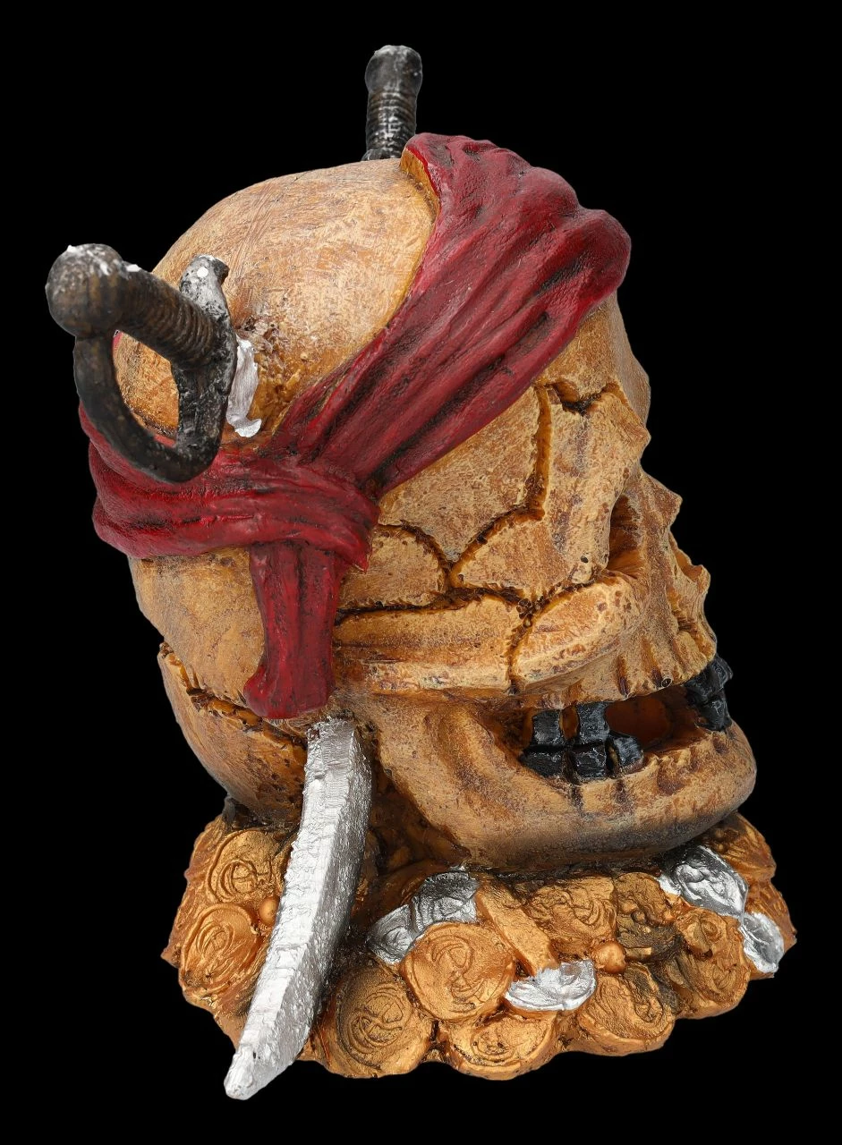 Aquarium Figur - Totenkopf Pirat Mit Säbeln 8 Aquarium Figur - Totenkopf Pirat Mit Säbeln – Bild 6