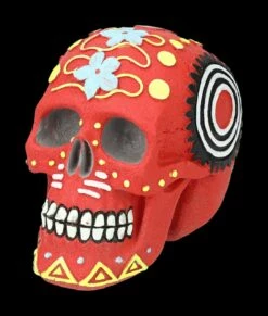 Aquarium Figur - Totenkopf Fluoreszierend Rot -FIGUREN Verkäufe 2D FS24168 Aquarium Figur Totenkopf fluoreszierend S rot 7 1280x1280