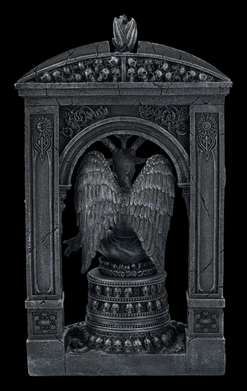 Baphomet Figur Mit Tempel 6 Baphomet Figur Mit Tempel – Bild 4