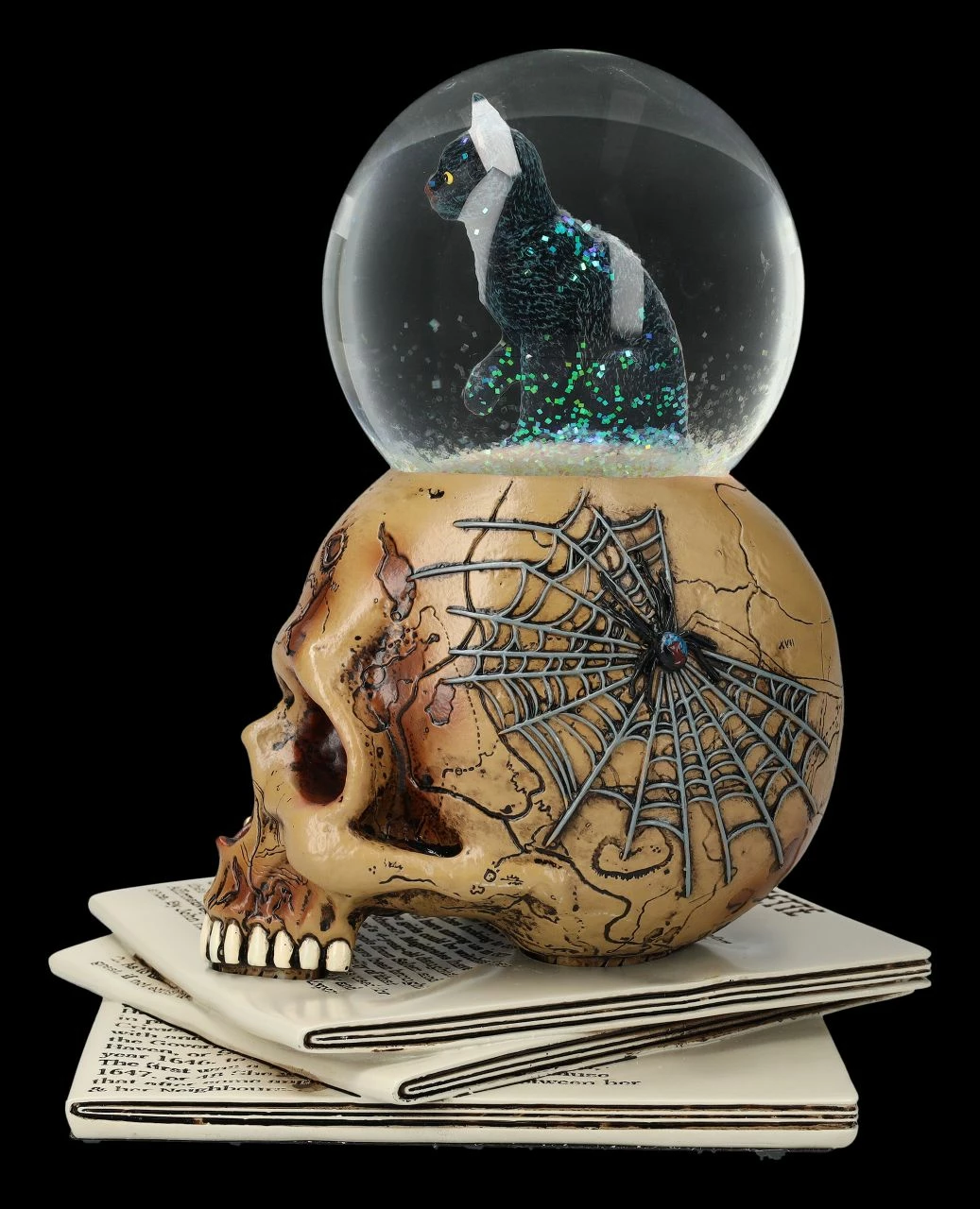 Schneekugel Totenkopf Mit Katze - Spirits Of Salem 7 Schneekugel Totenkopf Mit Katze - Spirits Of Salem – Bild 5