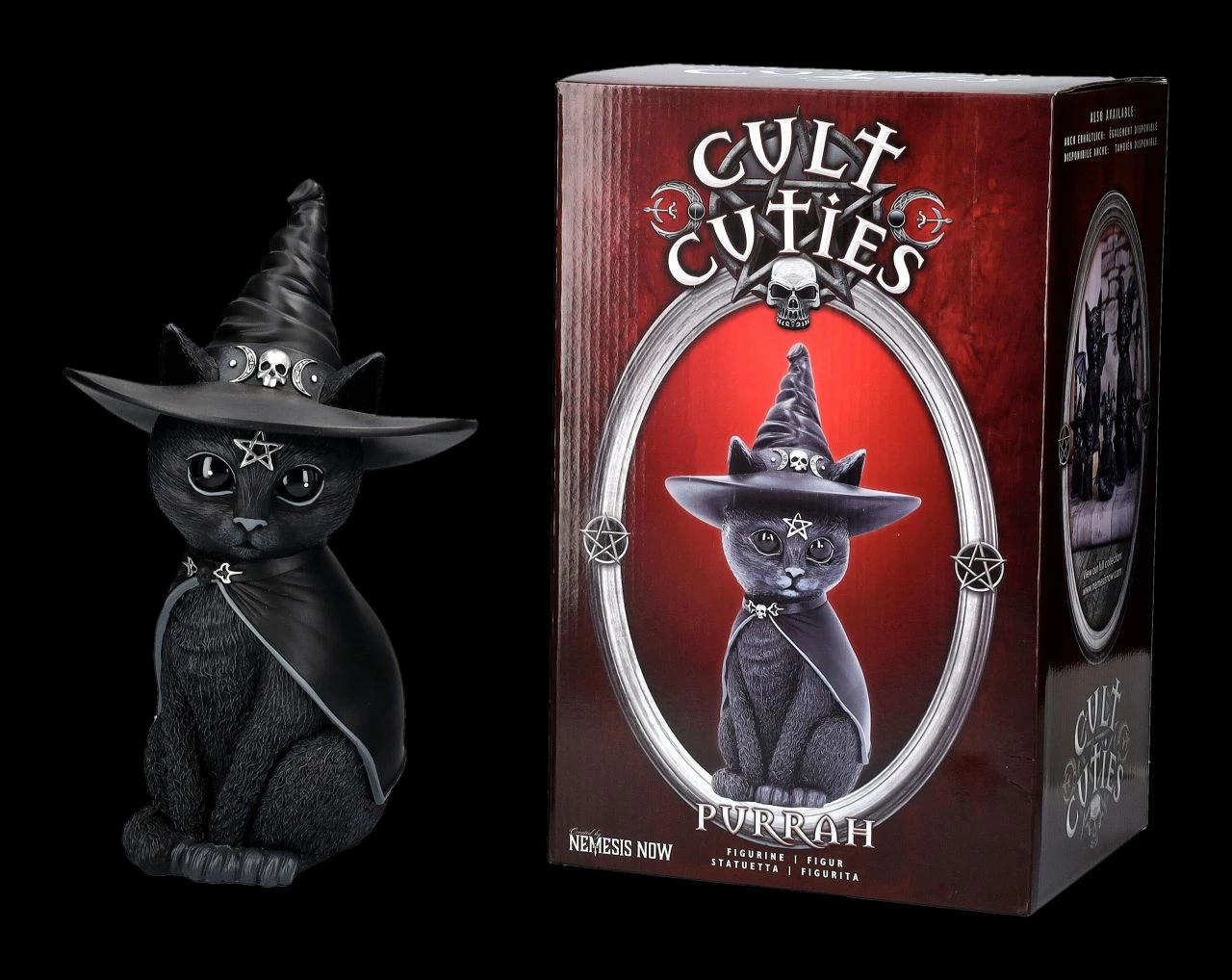 NEMESIS NOW Okkulte Katzenfigur Mit Hexenhut - Purrah Groß 4 NEMESIS NOW Okkulte Katzenfigur Mit Hexenhut - Purrah Groß – Bild 2