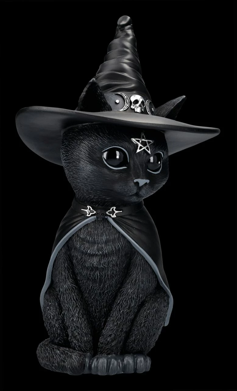 NEMESIS NOW Okkulte Katzenfigur Mit Hexenhut - Purrah Groß 5 NEMESIS NOW Okkulte Katzenfigur Mit Hexenhut - Purrah Groß – Bild 3