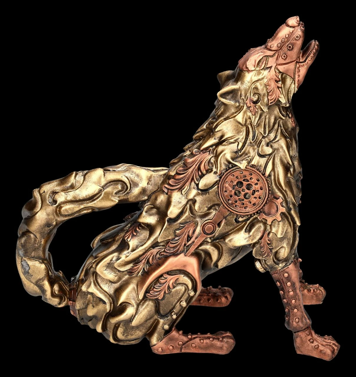 Wolf Figur - Steampunk Lupus 3 Wolf Figur - Steampunk Lupus