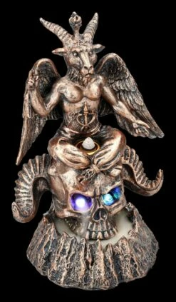 Backflow Räucherhalter - Baphomet Auf Schädel -FIGUREN Verkäufe 2D FS24421 Backflow Raucherhalter Bauhomet auf Schadel LED 14 1280x1280