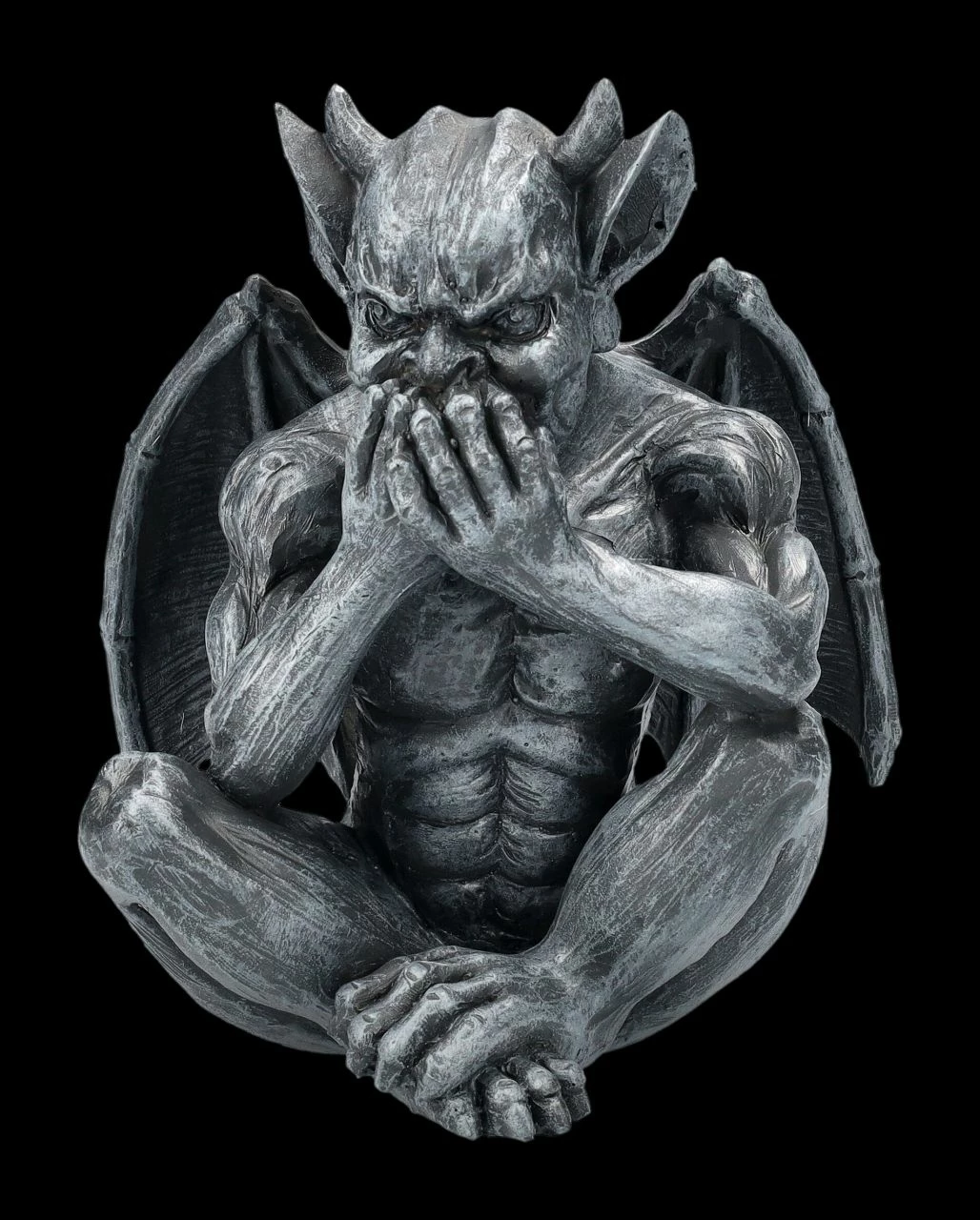 Gargoyle Figuren Sitzend - Nichts Böses 8 Gargoyle Figuren Sitzend - Nichts Böses – Bild 6