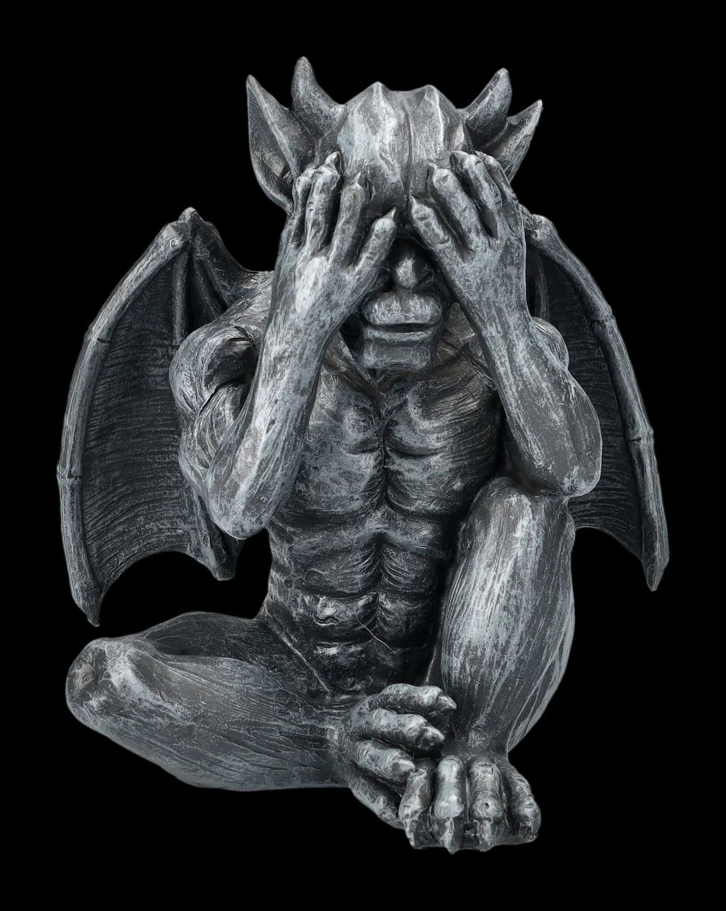 Gargoyle Figuren Sitzend - Nichts Böses 7 Gargoyle Figuren Sitzend - Nichts Böses – Bild 5
