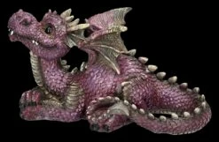 Drachen Figur Liegend Lila