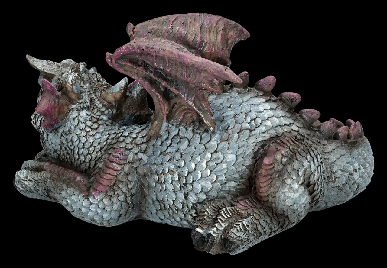 Drachen Figur Liegend Blau 7 Drachen Figur Liegend Blau – Bild 5