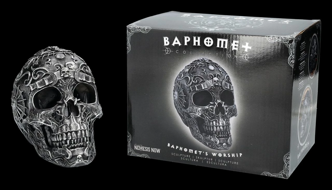 NEMESIS NOW Totenkopf - Baphomets Worship 4 NEMESIS NOW Totenkopf - Baphomets Worship – Bild 2