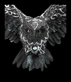 Wandrelief - Schwarze Keltische Eule -FIGUREN Verkäufe 2D FS24644 Wandrelief Schwarze keltische Eule 12 1280x1280