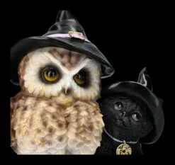 Eulen Und Katzen Figur Mit Hexenhüten -FIGUREN Verkäufe 2D FS24645 Eulen und Katzen Figur mit Hexenhuten 8 1280x1280