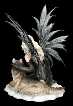 Elfen Figur Nara Mit Grauem Wolf -FIGUREN Verkäufe 2D FS24668 Elfen Figur Nara mit grauem Wolf 3 1280x1280
