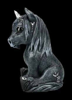 NEMESIS NOW Einhorn Figur Schwarz - Culticorn -FIGUREN Verkäufe 2D FS24670 Einhorn Figur schwarz Culticorn 2 1280x1280