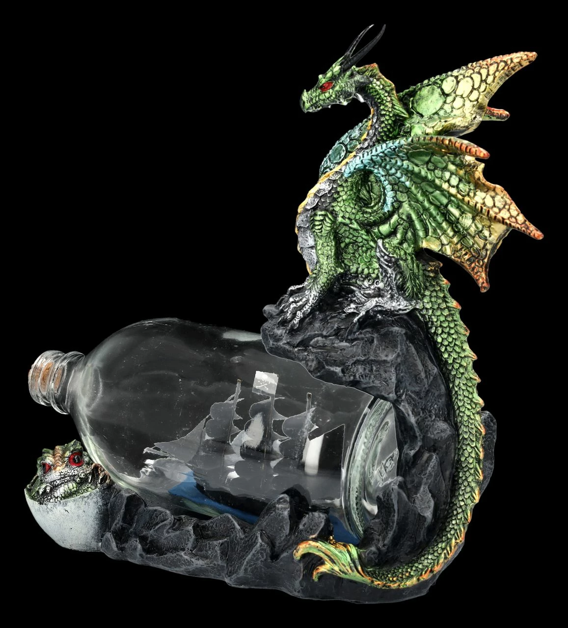 Drachenfigur Mit Flaschenschiff - The Adventure 8 Drachenfigur Mit Flaschenschiff - The Adventure – Bild 6
