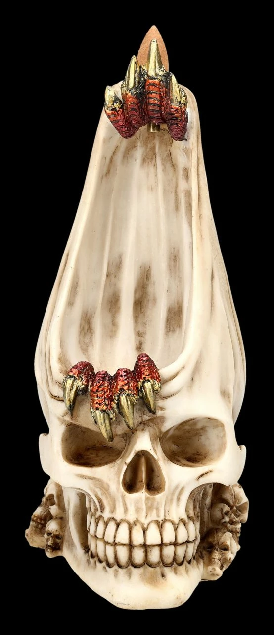 Rückfluss Räucherhalter Totenkopf - Dragon Within 4 Rückfluss Räucherhalter Totenkopf - Dragon Within – Bild 2