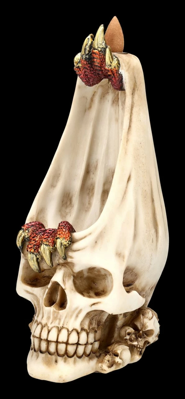 Rückfluss Räucherhalter Totenkopf - Dragon Within 5 Rückfluss Räucherhalter Totenkopf - Dragon Within – Bild 3