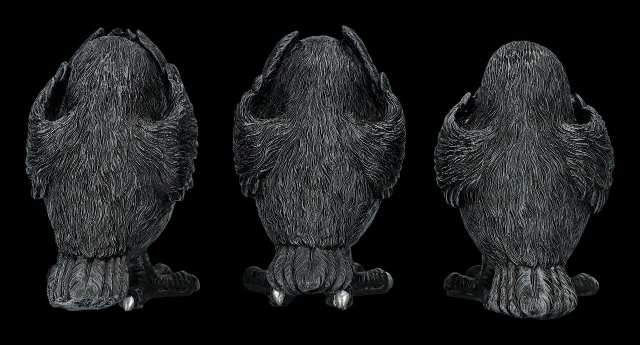 NEMESIS NOW Raben Figuren - Nichts Böses 5 NEMESIS NOW Raben Figuren - Nichts Böses – Bild 3