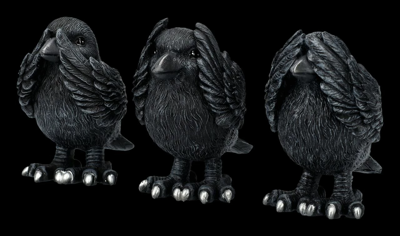 NEMESIS NOW Raben Figuren - Nichts Böses 6 NEMESIS NOW Raben Figuren - Nichts Böses – Bild 4