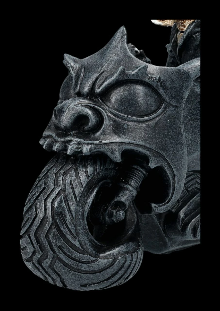 Skelett Figur Motorrad - Rebel Rider Schwarz 10 Skelett Figur Motorrad - Rebel Rider Schwarz – Bild 8