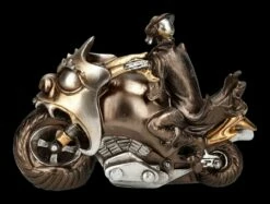 Skelett Figur Motorrad - Rebel Rider Bronzefarben -FIGUREN Verkäufe 2D FS24717 Skelett Figur Motorrad Rebel Rider bronzefarben 3 1280x1280