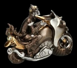Skelett Figur Motorrad - Rebel Rider Bronzefarben -FIGUREN Verkäufe 2D FS24717 Skelett Figur Motorrad Rebel Rider bronzefarben 5 1280x1280
