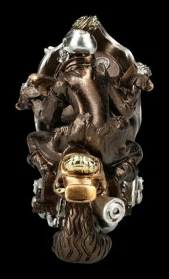 Skelett Figur Motorrad - Ride Or Die Bronzefarben -FIGUREN Verkäufe 2D FS24718 Skelett Figur Motorrad Ride or Die bronzefarben 2 1280x1280