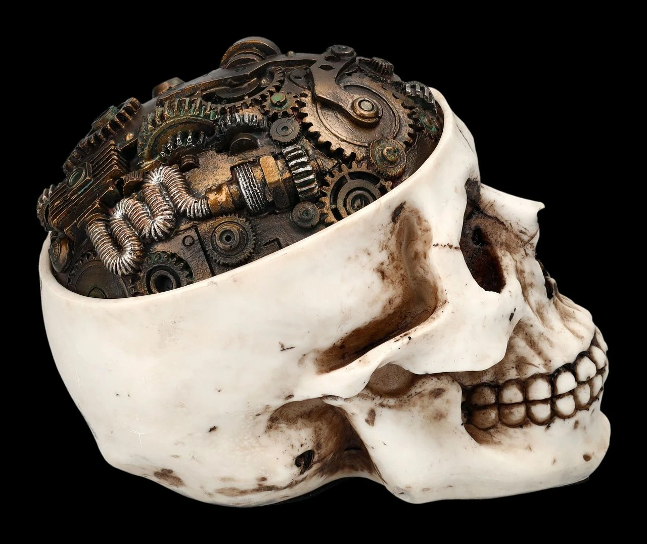 Totenkopf Schatulle - Zahnrad Deckel 8 Totenkopf Schatulle - Zahnrad Deckel – Bild 6