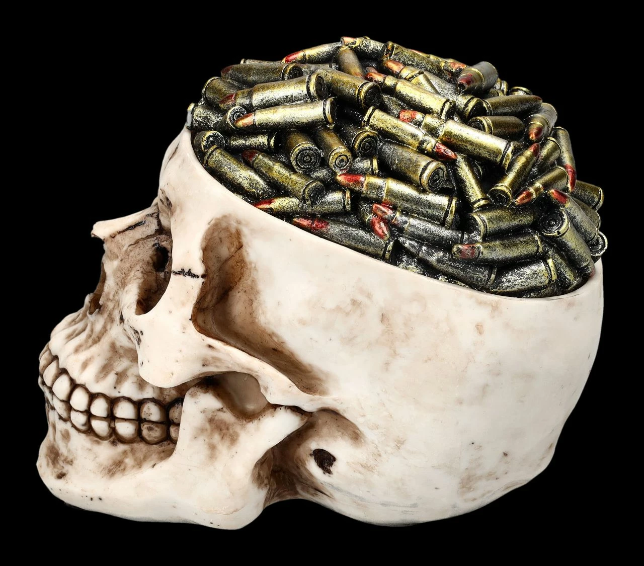 Totenkopf Schatulle - Patronen Deckel 6 Totenkopf Schatulle - Patronen Deckel – Bild 4