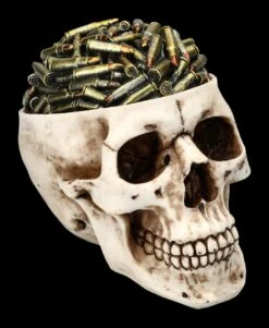 Totenkopf Schatulle - Patronen Deckel