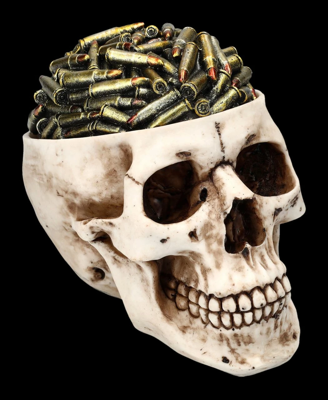 Totenkopf Schatulle - Patronen Deckel 3 Totenkopf Schatulle - Patronen Deckel