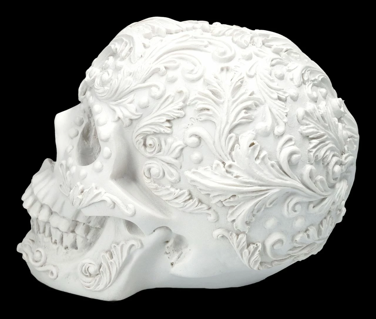 Totenkopf - Rokoko Schädel Weiß 6 Totenkopf - Rokoko Schädel Weiß – Bild 4