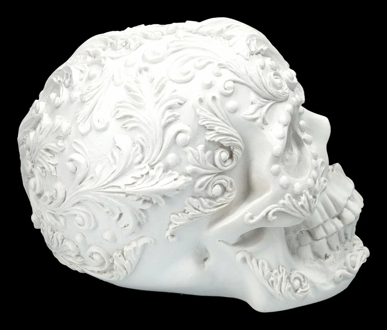 Totenkopf - Rokoko Schädel Weiß 8 Totenkopf - Rokoko Schädel Weiß – Bild 6