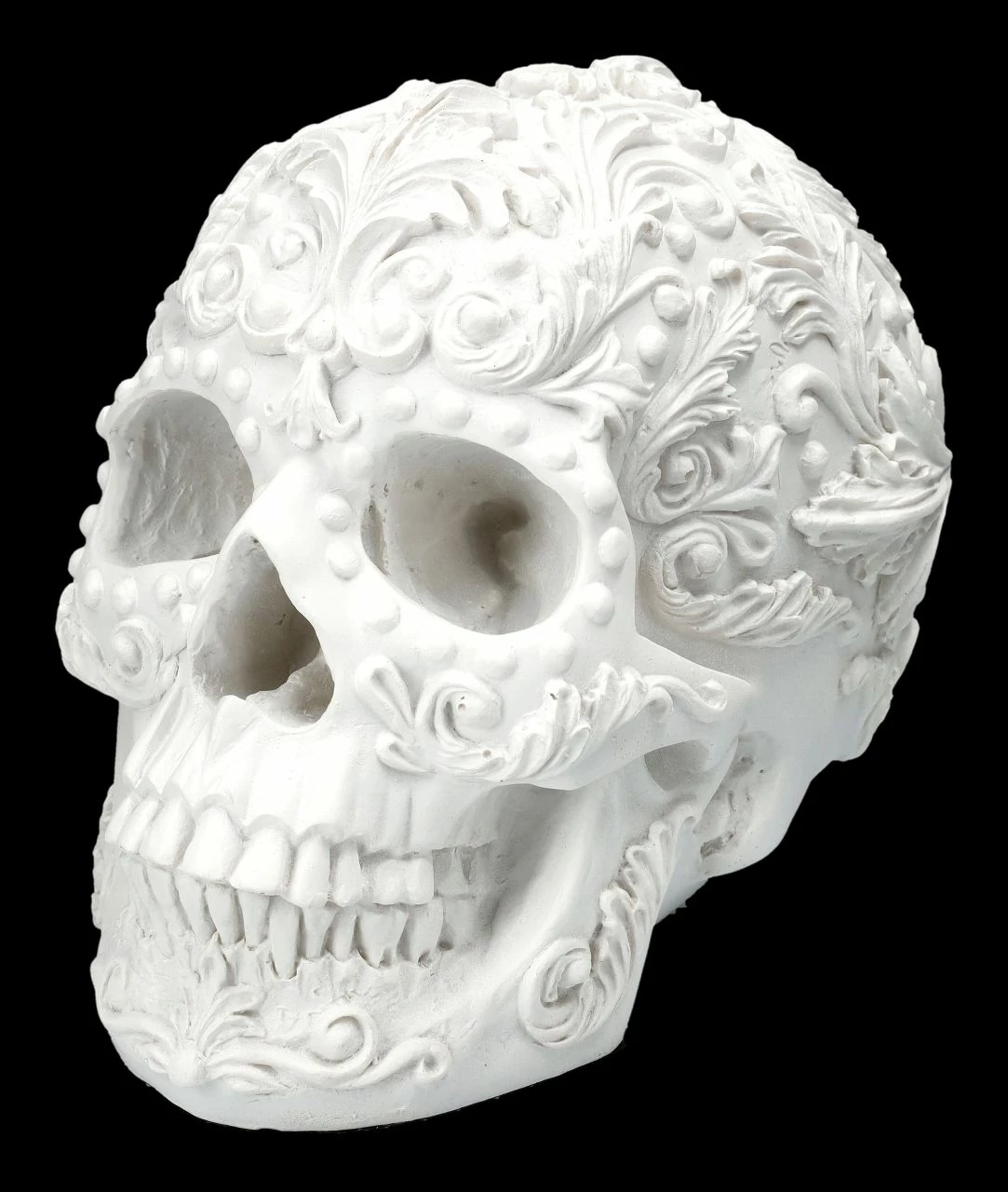 Totenkopf - Rokoko Schädel Weiß 9 Totenkopf - Rokoko Schädel Weiß – Bild 7