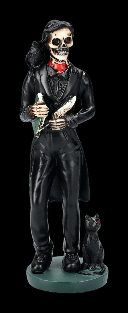 Skelett Figur - Skeledgar Allan Poe 3 Skelett Figur - Skeledgar Allan Poe
