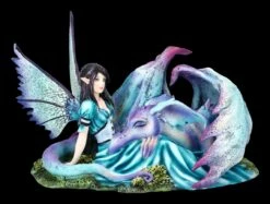 Elfen Figur Mit Drache - Let Sleeping Dragons Lie
