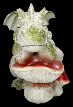 Gartenfigur Drache Mit Pilz - Der Denker -FIGUREN Verkäufe 2D FS24886 Gartenfigur Drache mit Pilz der Denker 1 1280x1280