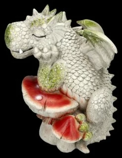 Gartenfigur Drache Mit Pilz - Der Denker -FIGUREN Verkäufe 2D FS24886 Gartenfigur Drache mit Pilz der Denker 2 1280x1280