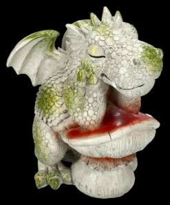 Gartenfigur Drache Mit Pilz - Der Denker -FIGUREN Verkäufe 2D FS24886 Gartenfigur Drache mit Pilz der Denker 5 1280x1280