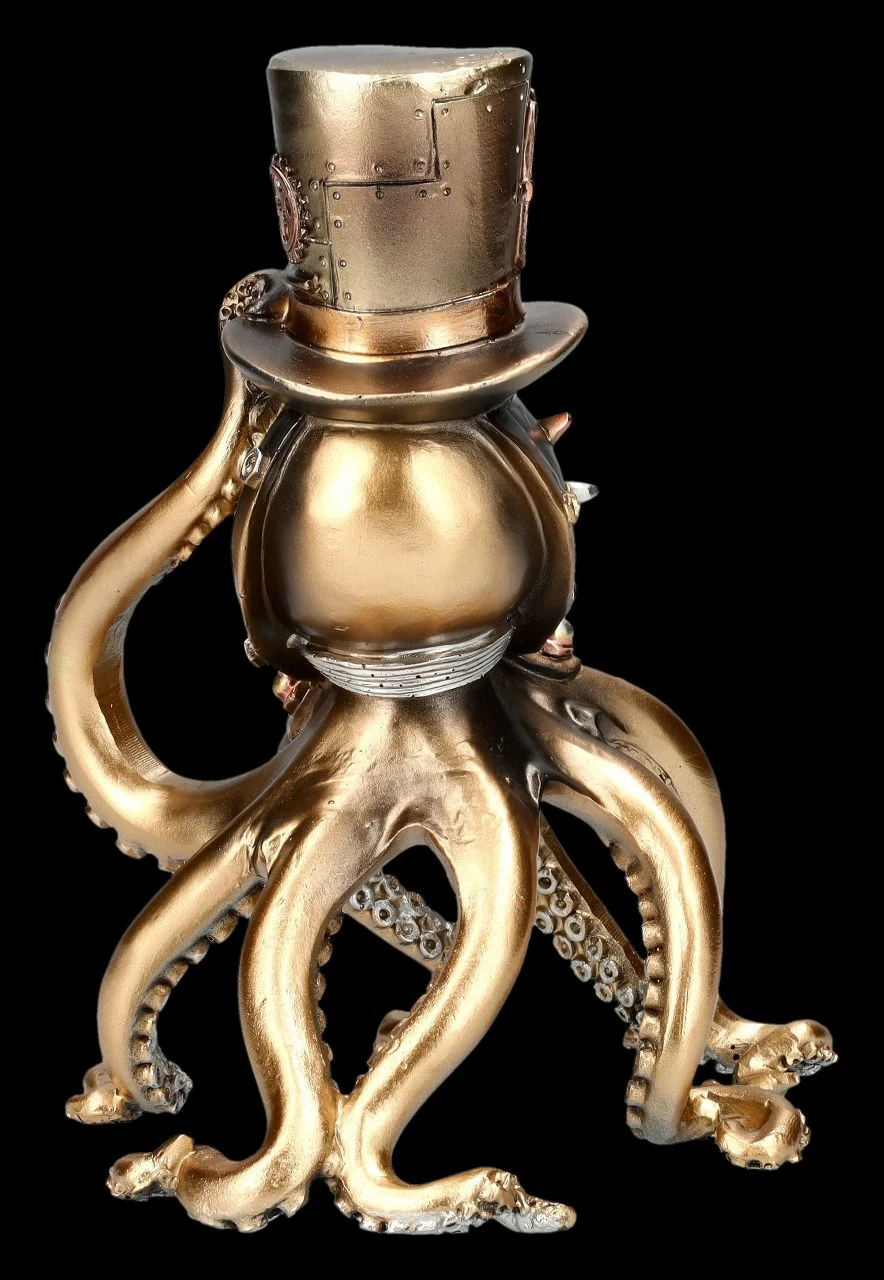Kraken Figur - Steampunk Oktopus Mit Gasmaske 6 Kraken Figur - Steampunk Oktopus Mit Gasmaske – Bild 4