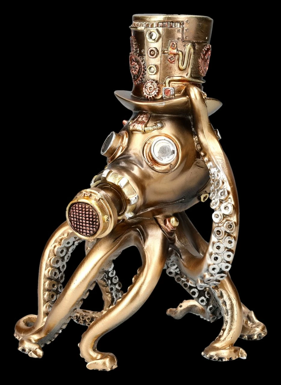 Kraken Figur - Steampunk Oktopus Mit Gasmaske 8 Kraken Figur - Steampunk Oktopus Mit Gasmaske – Bild 6