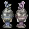 Drachen Schatulle 2er Set - Faberge Ei Blau-lila -FIGUREN Verkäufe 2D FS24972 Drachenschatulle 2er Set Fabergeeei blau lila 2 1280x1280