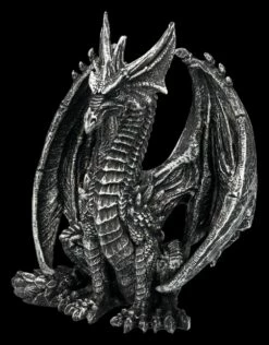 Drachen Figur - Wächter Silberfarben 11 Drachen Figur - Wächter Silberfarben -FIGUREN Verkäufe 2D FS24974 Drachen Figur W chter silberfarben 6 1280x1280